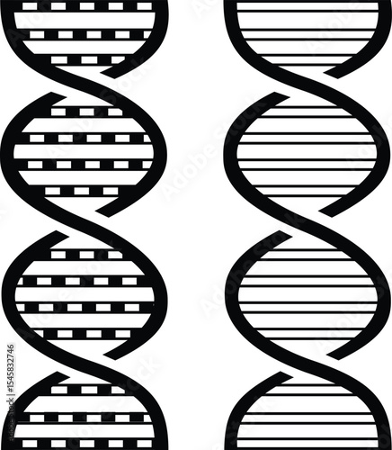 DNA icon set. Polygonal wireframe DNA molecule. Medical science, genetic biotechnology, chemistry biology, gene cell concept vector illustration isolated background. Innovation technology concept