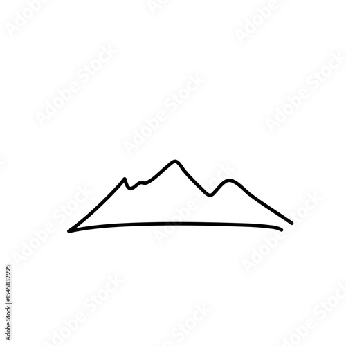Outline of the mountain