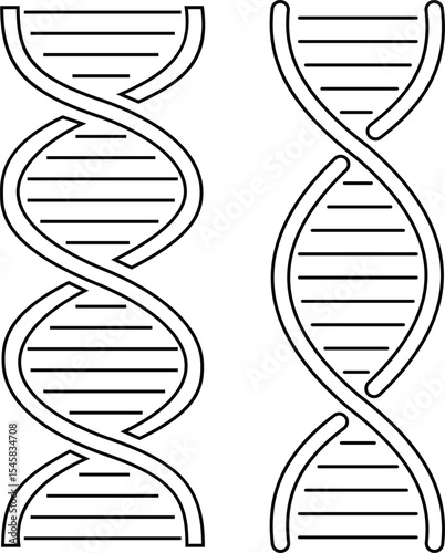 DNA icon set. Polygonal wireframe DNA molecule. Medical science, genetic biotechnology, chemistry biology, gene cell concept vector illustration isolated background. Innovation technology concept