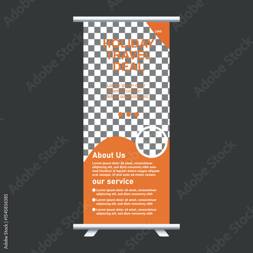 travel roll up banner templates 3.eps