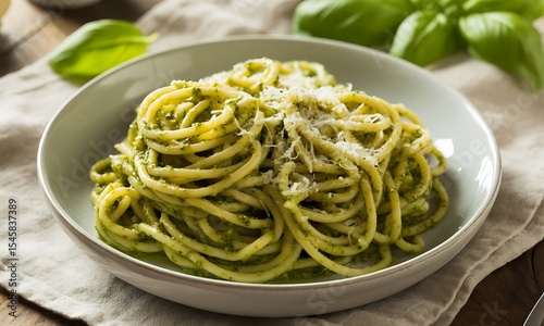 Pasta Pesto Traditional Cuisine from Italy
