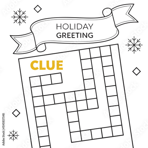 Holiday Crossword Puzzle Festive Fun and Word Clues for a Joyful Season