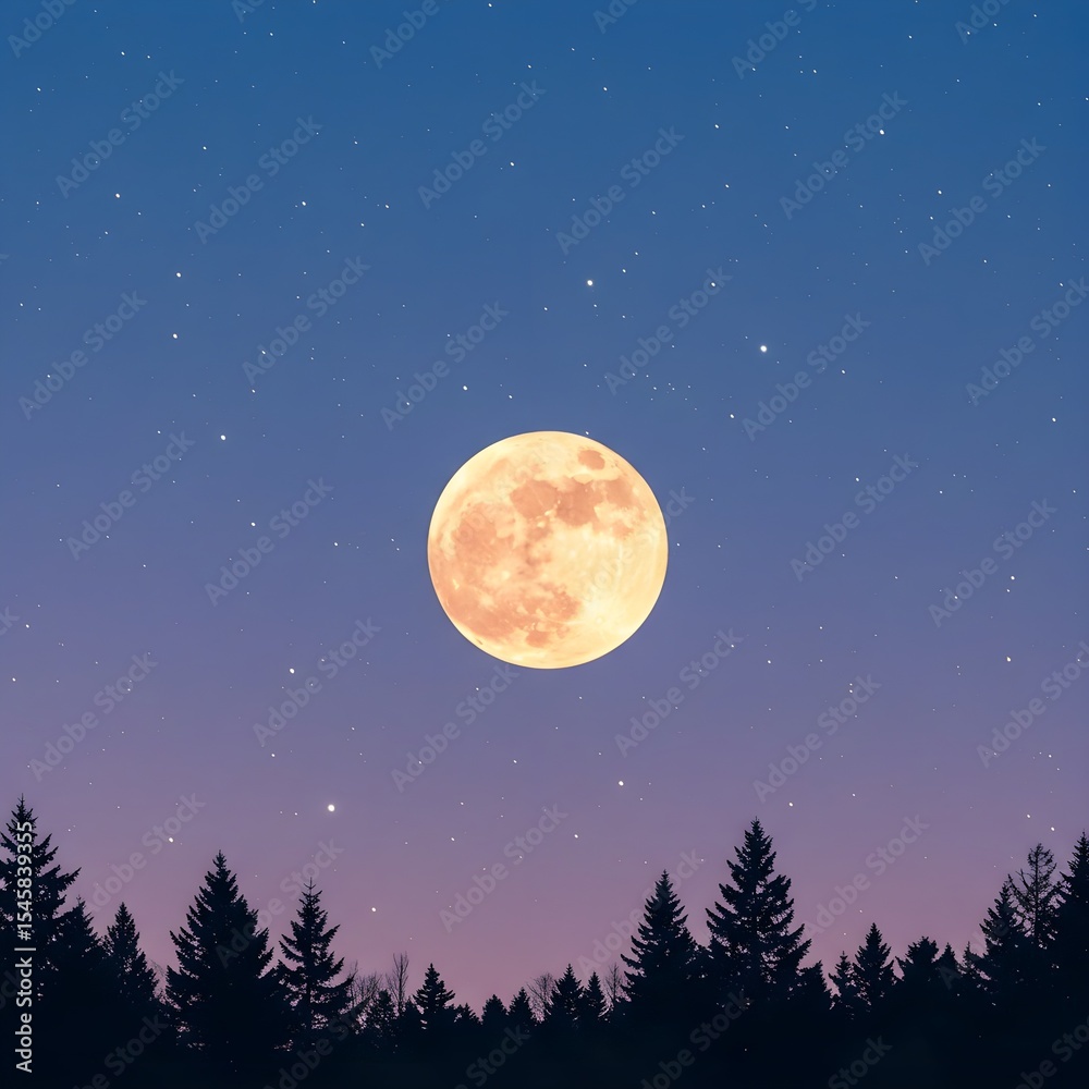 Fototapeta premium moon and stars