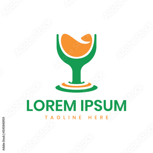 juice bar creative logo design for food and drink business
