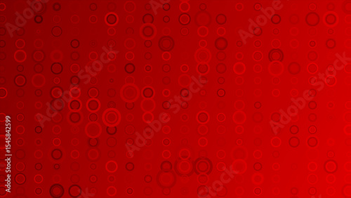abstract random popping circles Red geometrical futuristic background