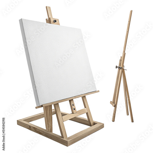 Blank Canvas on Easel Stand