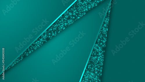Simple and modern luxury Cyan lines over Cyan background, minimal futuristic luxurious background