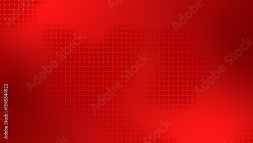 Red hi-tech circular dots appearing and disappearing over futuristic looped background