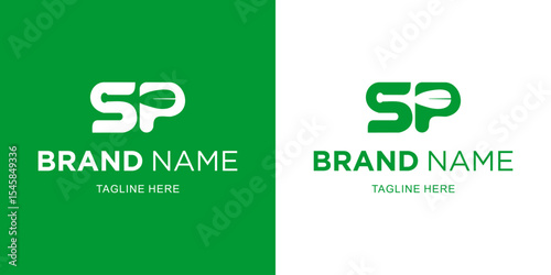 Creative SP Letter Logo with Kasti Bat, Illustration, Design Inspiration, Vector, Icon