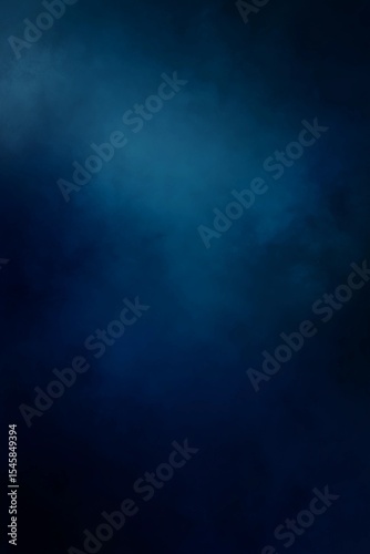 Sapphire Blue Gradient Backdrop with Subtle Glow for Graduation Portraits