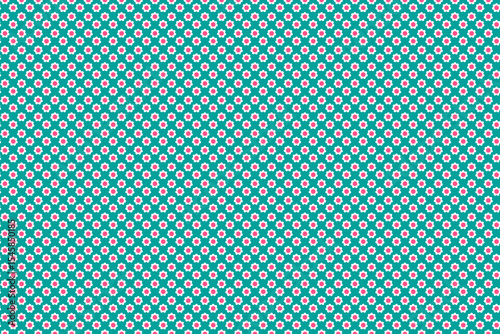 Seamless pattern of abstract flowers, vector illustration