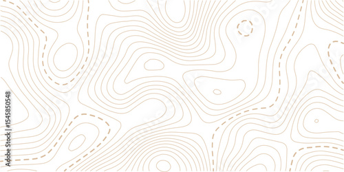 Topographic map background geographic line map with elevation assignments. Modern design with White background with topographic wavy pattern design.paper texture Imitation of a geographical map shades
