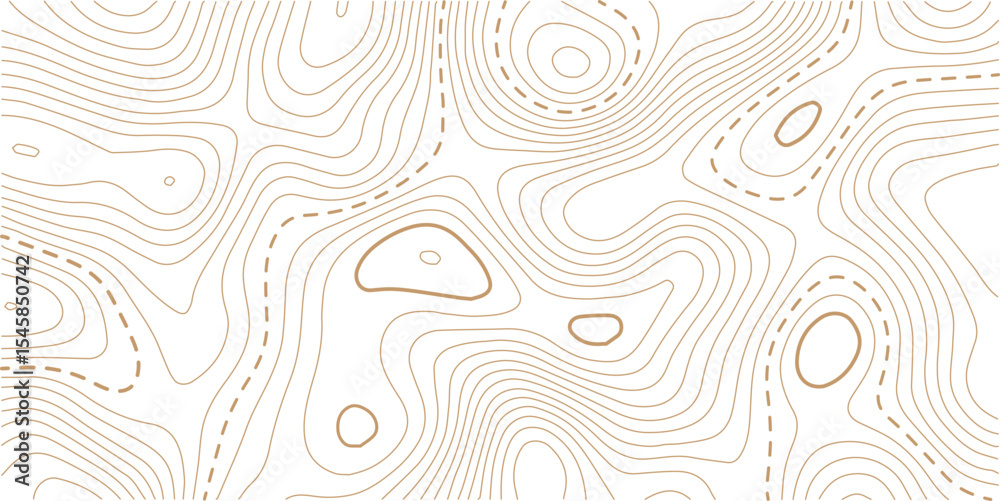 Topographic map background geographic line map with elevation assignments. Modern design with White background with topographic wavy pattern design.paper texture Imitation of a geographical map shades