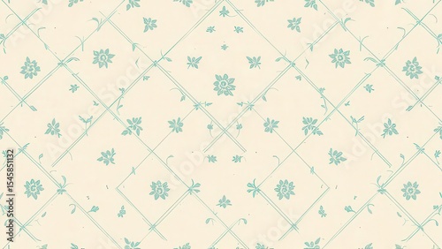 Elegant Floral Arrangement on Delicate Background A Blend of Vintage Style