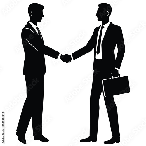 Employer shaking hand with new hire as part of recruitment process
