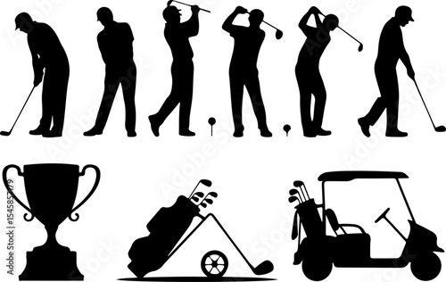 American Golf  Man Scene  vector bundle