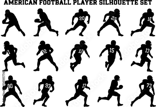 Wallpaper Mural American Football Player Vector Graphics bundle Torontodigital.ca