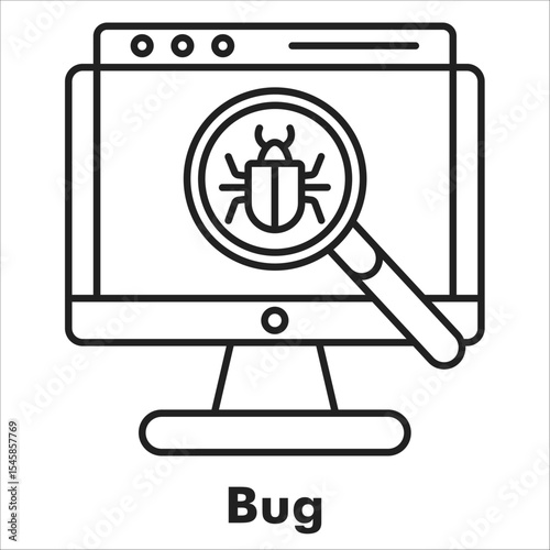 Bug Outline Icon
