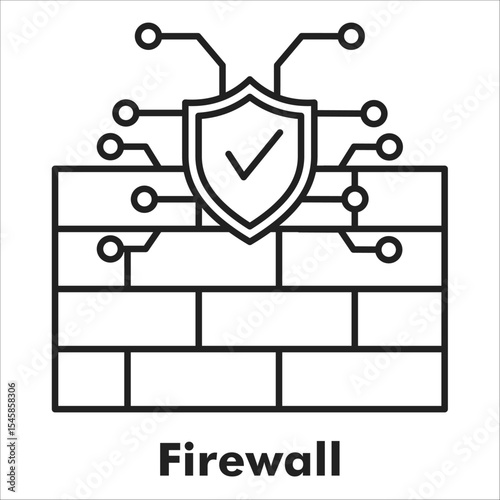 Firewall Outline Icon