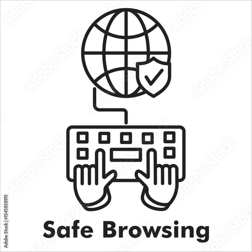 Safe Browsing Outline Icon
