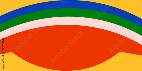 Abstract colorful geometric psychedelic pop art background. Vector