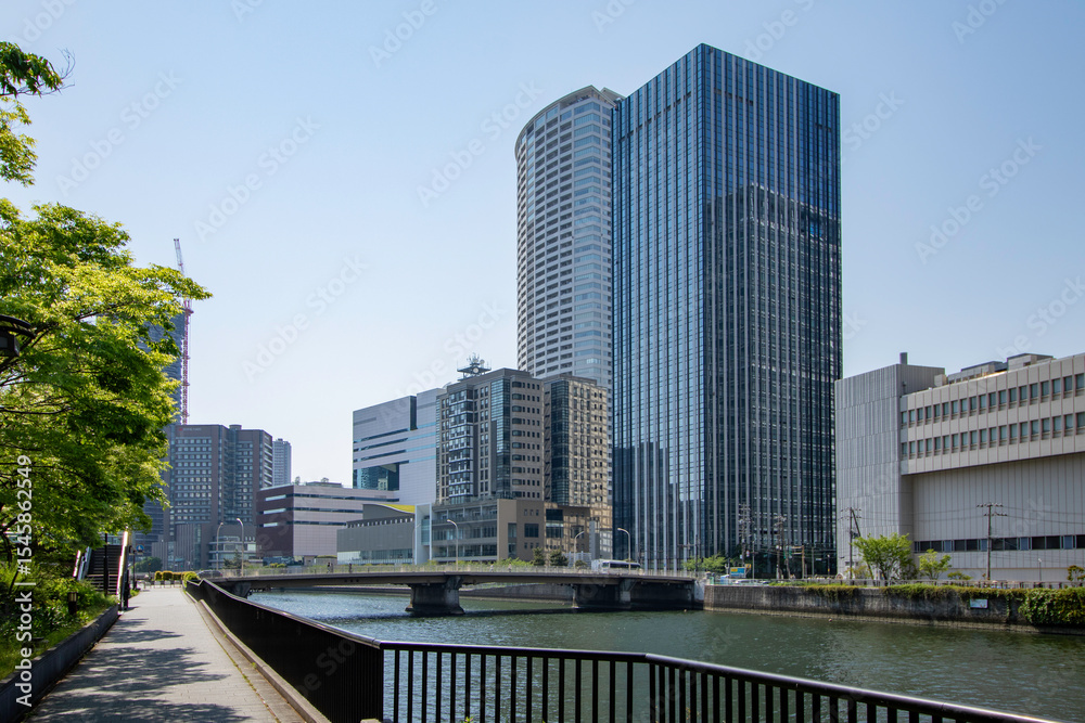 Obraz premium 大阪駅周辺の風景