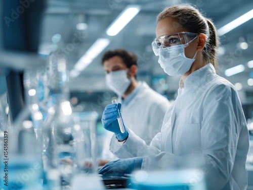 scientist working in laboratory