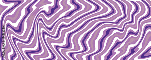 Trendy abstract purple liquid spiral pattern background. design Waves, swirls, swirly patterns, trendy hippie groovy retro psychedelic style.
