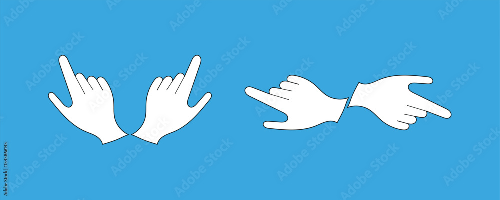 Obraz premium Cursor icons set. Cursor set in hand, arrow and mouse forms, mouse click cursor set, arrow and hand pointer. Vector illustration.
