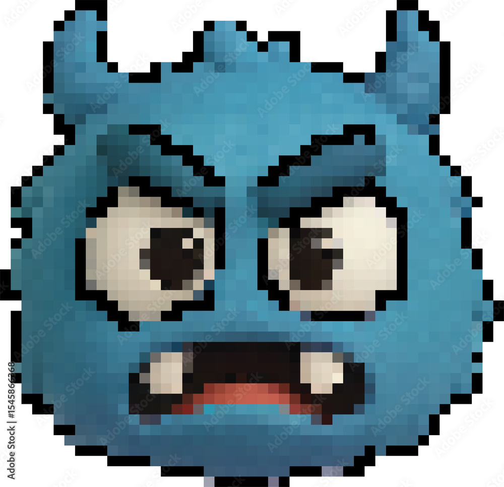 Fototapeta premium monster pixel character