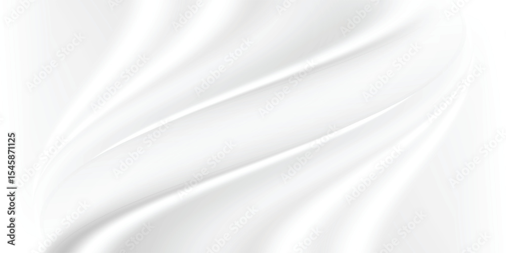 Fototapeta premium White gray satin texture that is white silver fabric silk panorama background with beautiful soft blur pattern natural.