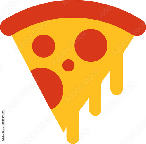 Pepperoni Pizza Slice Icon