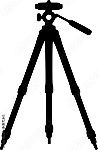 tripod icon silhouette vector illustration
