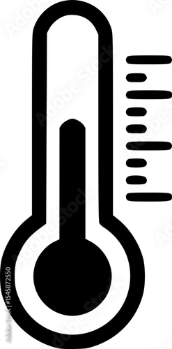 thermostat control stencil icon silhouette vector illustration
