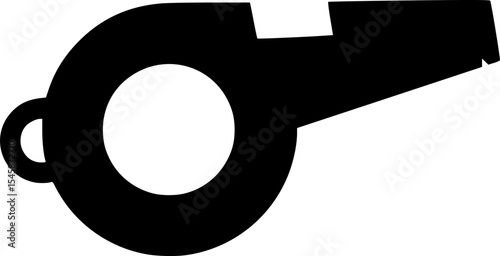 whistle referee icon vector illustration
