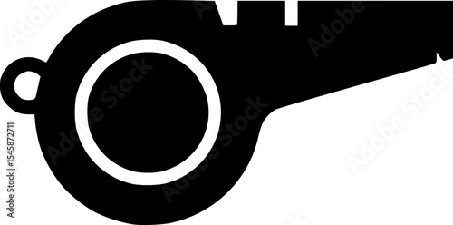 whistle referee icon vector illustration
