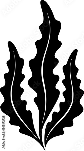 seaweed ocean icon vector illustration
