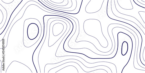 Topographic map background geographic line map with elevation assignments. Modern design with White background with topographic wavy pattern design.paper texture Imitation of a geographical map shades