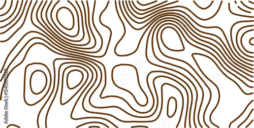 Topographic map background geographic line map with elevation assignments. Modern design with White background with topographic wavy pattern design.paper texture Imitation of a geographical map shades