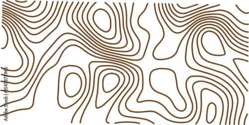 Topographic map background geographic line map with elevation assignments. Modern design with White background with topographic wavy pattern design.paper texture Imitation of a geographical map shades