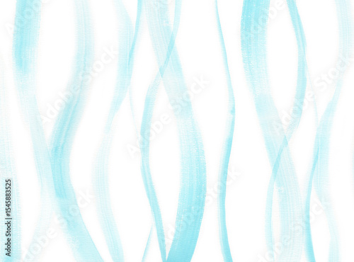 アナログ水彩筆で描いた水流タテ方向