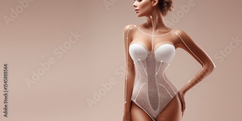 Woman Wearing Bodysuit