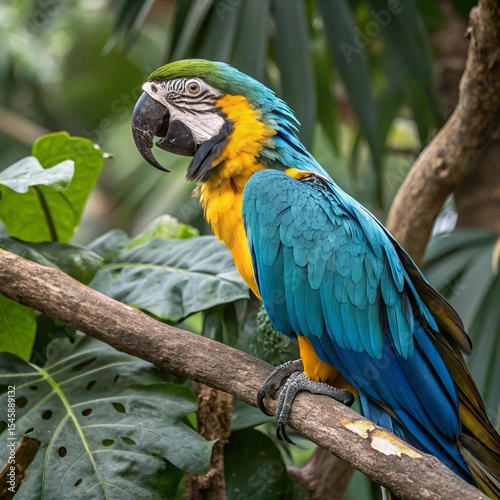 Vibrant Parrots: Colorful Birds of the Tropical Rainforest