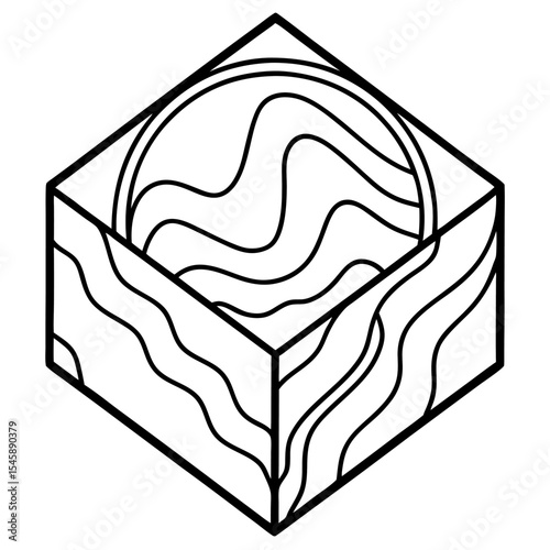 Mud or Wet Clay Drop Symbol for Raw Building Materials, Earth-Based Mixtures, or Soil Work