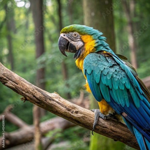 Vibrant Parrots: Colorful Birds of the Tropical Rainforest