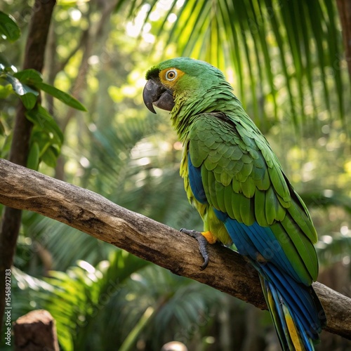 Vibrant Parrots: Colorful Birds of the Tropical Rainforest