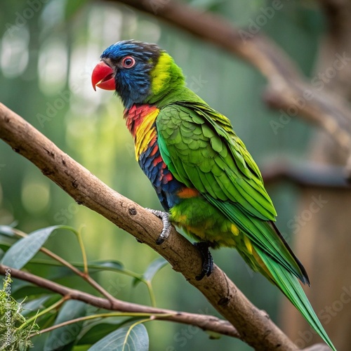 Vibrant Parrots: Colorful Birds of the Tropical Rainforest