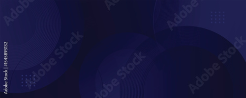 Minimalist Banner Background, Pastel, Dark Blue And Black Gradient. Geometric Circle Effect Style, Abstract Background. Ep 10. vectors