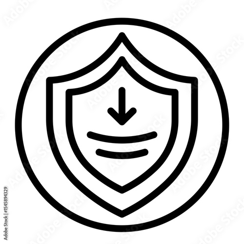 Resilience Strategy Vector Line Icon Design