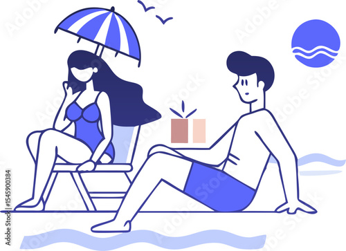 man-and-woman-relaxing-at-a-beach-.eps